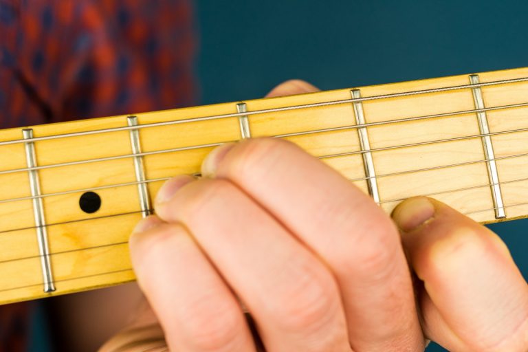 B Major Chord 1 - Photograph - Fret Success - Guitar Tuition
